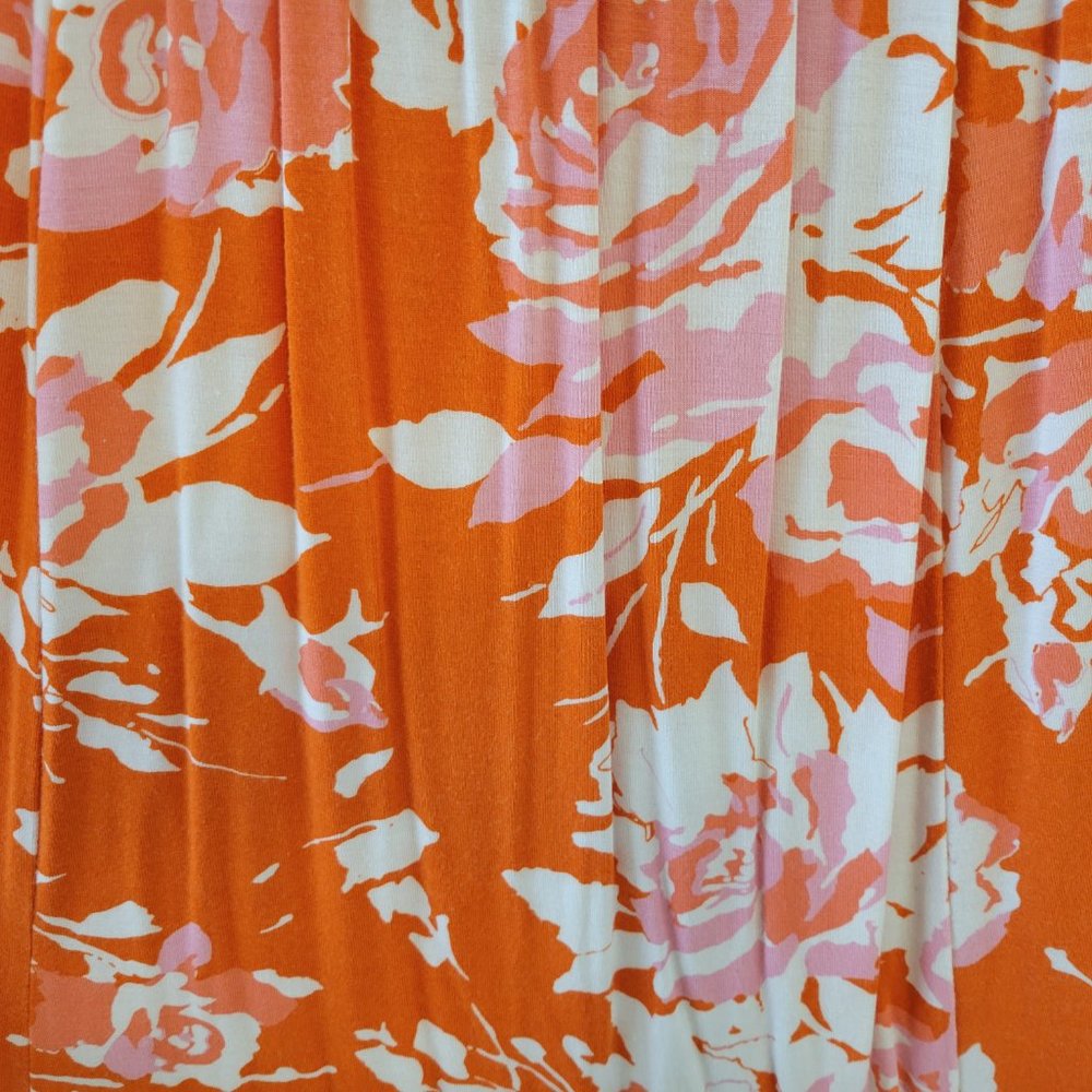 Lands' End Silky Stretchy Floral Dress - Picture 5 of 5